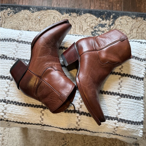 Tecovas Women's Brown Ankle Boots - Picture 6 of 7